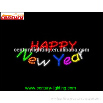 happy new year animated led sign